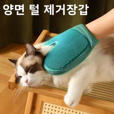 고양이 털 제거 양면장갑 애견 브러쉬 애묘 강아지 빗 애완용 털장갑 그루밍, 1개, 오른손 - 강아지물림방지장갑