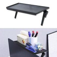 모니터 선반 레버형 검정 정리공간 케이블 받침대, 1개