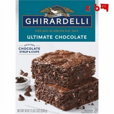 Ghirardelli 기라델리 얼티메이트 초콜릿 프리미엄 브라우니 믹스 539g 6개