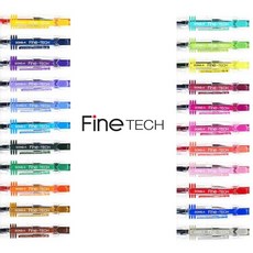 동아 파인테크 / FineTech / 12색세트 24색세트 1타12개입 / 0.25mm 0.3mm 0.4mm 0.5mm / 중성펜, 마젠타(12개입)