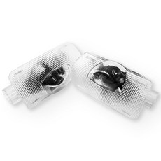 자동차 LED 도어 로고 프로젝터 웰컴 라이트 ES GS LS NX UX 라이트 로고 자동차 마이크로 라벨링(2팩), 자동차 LED 도어 로고 프로젝터 웰컴 라이트, ES