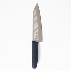  일본산 포에버 티타늄칼 이유식 캠핑칼, 18cm 티탄 식도, 블랙 