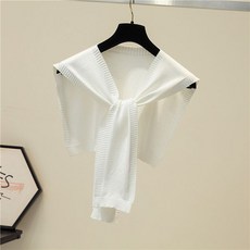 봄여름 멀티에어컨룸 숄 퓨어 매듭 니트 겉 목도리 겸용