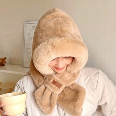 에코퍼 밍크 겨울 후드 머플러 바라클라바 5 color