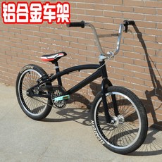 초 가성비 비엠엑스 BMX 묘기 자전거 360도 핸들 회전 20인치, 알루미늄합금원관블랙