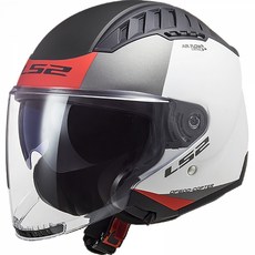 LS2 헬멧 OF600 COPTER URBANE MATT WHITE RED, XXL