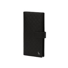 24SS 블랙 로고패턴 소가죽 핸드폰케이스 WUHO4E308BK