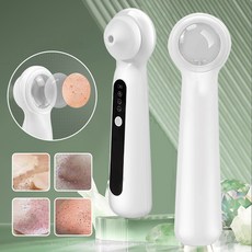 보이는 진공 피지제거기 블랙헤드 전동 피지 흡입기 블랙헤드제거 압출기 모공청정기 여드름치료기 시각화, 하얀색