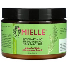 Mielle 두피 케어 Strengthening Hair Masque Rosemary Mint 12 oz (340 g), 1개