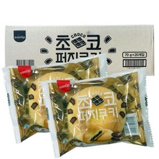 SPC삼립 초코퍼지 쿠키 70g 20개 1박스, 1개, 1400g