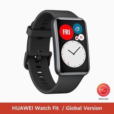스마트워치 In Stock Global Version HUAWEI Watch FIT Smart Watch Quick-Workout Animations Blood Oxygen WatchFIT 10 Days Battery Life, Spain, Graphite Black 193