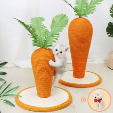 [당일발송]5H펫 당근당근 고양이 스크래쳐 + 나비 넥타이 세트, L+나비 넥타이(색상 랜덤)