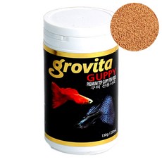 그로비타 구피 전용 사료 250ml 130g 구피 먹이 밥 그프 프리미엄 푸드, 1개