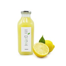 담아요 수제 레몬즙 레몬액 500ml 수제 착즙 레몬청 레몬원액, 500ml 1병, 국산유리병
