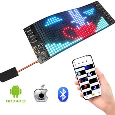 미니 유연한 LED 디스플레이 스트립 RGB 컬러 라이트 업 티커 소프트 스크린 디지털 메시지 이동 미니, 03 12x48 Fixed 4 Color, 01 CHINA, 1개
