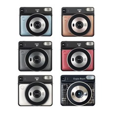 Fujifilm 후지필름 인스탁스 스퀘어 SQ6 즉석 필름 카메라 6종, 1개, Aqua Blue