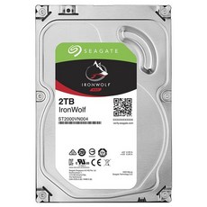 씨게이트 IronWolf SATA3 HDD, 2TB, ST2000VN004