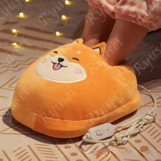 Ryusei 크리스마스 사무실 발히터 큐트 크리에이터 풋워머 수족냉증 발난로 DX004, 35x25CM