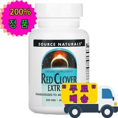 Source Naturals 소스내츄럴 에스트로겐 레드 클로버 붉은 토끼풀 추출물 500mg 60정 이소플라본, 1개