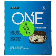 오예원 프로틴 바 12개입 프로틴 20g 글루텐 프리 저당, Cookie & Cream