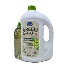 키친솝 청포도 주방세제 4L+700ml 1개 코스트코 피부에 순한 친환경 세제