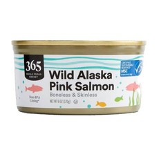365 Whole Foods Market Wild Alaskan Pink Salmon 홀푸드마켓 야생 알래스카 핑크 연어, 1개, 170g