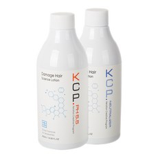 KCP pH5.5 크리닉 산성 애시드 펌 셀프 펌제 앞머리 파마약 1 2제 각 400ml, 1개