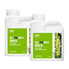 흥국에프앤비 맘스리얼베이스 청포도 1kg 2개, 선택안함