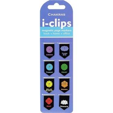 Chakras iclips Magnetic Page Markers Set of 8 Magnetic Bookmarks