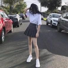 라라젤로 [라라젤로]여자 미니 스커트 플리츠 치마 주름 체크 빅사이즈a01
