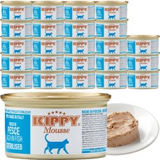 키피 그레인프리 무스 파테 고양이 습식사료, 24개, 85g, 바다 물고기 24개, 85g, 바다 물고기