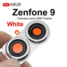 풋브레이크 카메라 브레이크 ASUS Zenfone 9 후면 렌즈 프레임 포함, 1개, Zenfone9--White