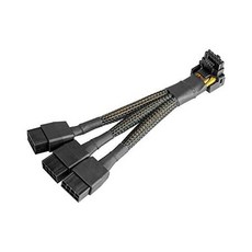 16Pin GPU 케이블 to 3X 8Pin PCIe 16AWG PCIE 5.0 12VHPWR 600W 90도 직각 12+4Pin RTX 4090 4080 3090용 전원 어댑, Type A, 1개