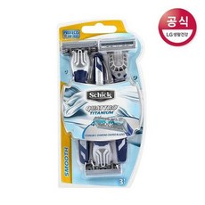 쉬크 쿼트로 티타늄4 면도기 3입 1개, 상세페이지 참조
