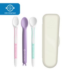 그로미미 이유식 스푼 3종세트 (케이스포함) / 유아수, 선택완료, 그로미미 이유식 스푼세트(케이스포함)