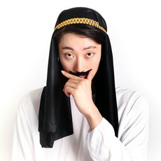 파티해 아랍만수르모자 [화이트], 블랙