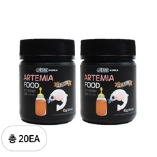 이스타 탈각 알테미아 사료 치어전용, 40g, 20개