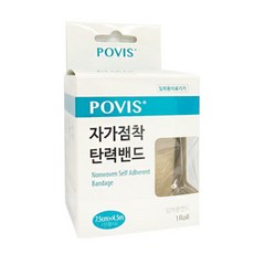 수성 포비스 자가점착 압박붕대 탄력밴드, 6.포비스 자가점착 탄력밴드 3인치 4개, 1개 - povis