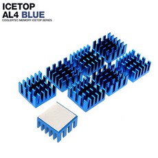 COOLERTEC MEMORY ICETOP-AL4 블루/알루미늄/방열판 CPU쿨러