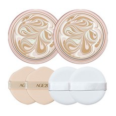 2025 에이지20s 더블루밍 에센스 커버 팩트 최신상 리필+호환퍼프, 2개, 더블루밍_리필21호+호환퍼프