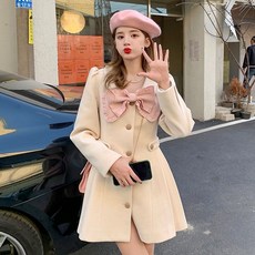 프렌치캣모직코트