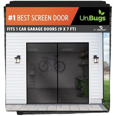 자동차 차고 1대용 스크린 도어 최대 너비 2 7m 9피트 x 높이 1m 7피트 유리 섬유 메시, Fit Door 38 Wide x 82 High, 1개