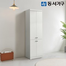 동서가구 토모 600 양문 다용도 수납장 DF630922, 화이트 - 600그릇장