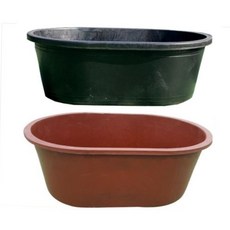 타원 고무대야 고무 다라 다라이 고무통 250L 고래통 고무다라이 농사용, 타원 대형 검정색 1010X710XH340, 1개