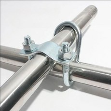 SUS304 비닐하우스 파이프고정 U클램프 스텐유볼트 배관고정 U반도 유볼트 U자형, M8-20X20, 1개