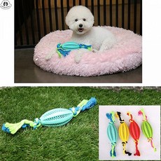 주식회사크레피 컴패니언 스케일링볼 타원형 랜덤1개 강아지 고양이 쿠션 방석