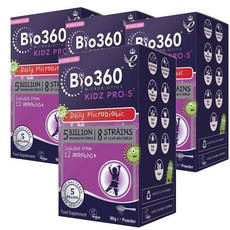 영국 네이처스 에이드 natures aid Bio360 어린이 프로5 50억 프로바이오틱스 파우더 유산균 90g, 4개