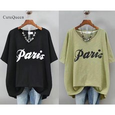 [L-4XL] 1+1 PINKFUL 티셔츠 여성 여름 반팔 영문티 프린트티 티 상의 미디티 면티 언발티 빅사이즈 3XL 루즈핏 편한 보송 캐주얼 패션 데일리 시원한 시원한