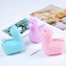 알파카 실리콘 라마요요 돌기 인형 복어 핫템, 핑크(대형), 1개 - 이미지 4