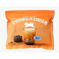 쿠캣 브라운슈가 타피오카 펄 65g 8팩, 520g, 8개입, 3개